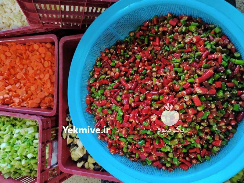 عرضه انواع ترشی در مشهد در گروه محصولات ترشی - گل کلم مخلوط لیته هفت بیجار در یکمیوه -عکس2