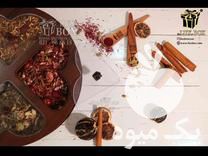 فروش جعبه پذیرایی دمنوش تی بگ چای کیسه ای چوبی لوکس باکس در تهران در گروه ادویه - ترشی کاری ادویه جات خشک در یکمیوه -عکس1
