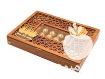 فروش جعبه هدیه آجیل و خشکبار چوبی ویژه عید نوروز لوکس باکس در تهران در گروه آجیل - فروش عمده محصولات در یکمیوه -عکس1