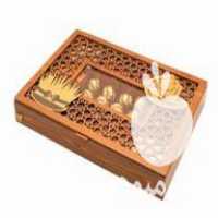 فروش جعبه هدیه آجیل و خشکبار چوبی ویژه عید نوروز لوکس باکس در تهران در گروه آجیل - فروش عمده محصولات در یکمیوه