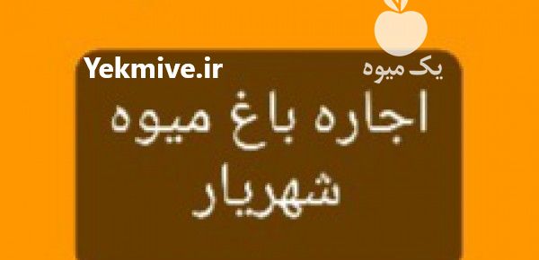 فروش اجاره باغ میوه در شهریار در تهران در گروه خرید فروش عمده آلو - آلوچه گوجه سبز زرد خاکی شابلون سانتریزه سیاه در یکمیوه -عکس1
