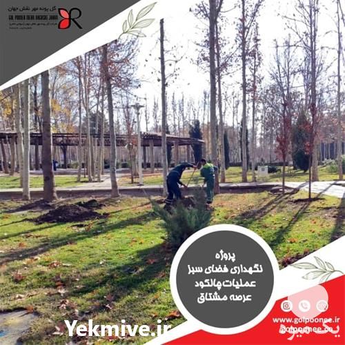 فروش طراحی و اجرای محوطه سازی در اصفهان در گروه سازنده - گلخانه باغ مدرن سالن صنعتی سوله انبار در یکمیوه -عکس1