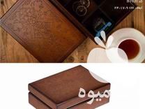 فروش تولید جعبه چوبی و انواع پک در تهران در گروه خرید فروش بسته بندی چوبی - جعبه باکس آجیل زعفران در یکمیوه -عکس1