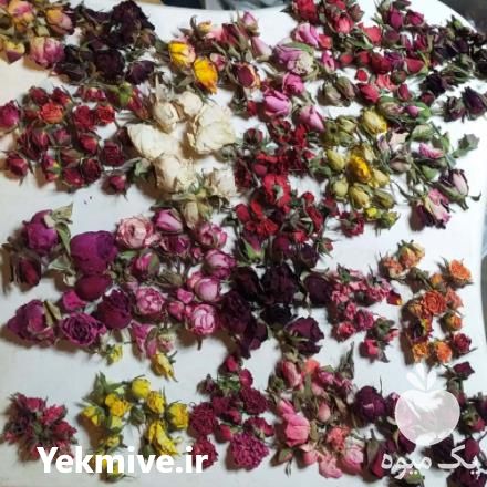 فروش گل خشک غنچه رز و ساناز در تهران در گروه خرید فروش عمده گیاهان دارویی - معطر خشک خواص دار در یکمیوه -عکس1