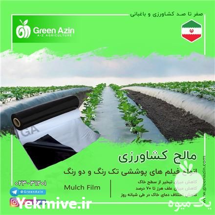 تولید و فروش مالچ کشاورزی به صورت تک رنگ و دورنگ در سمنان در گروه خرید فروش انواع پوشش ها و ورق ها - پلی استر پلی کربنات نایلون در یکمیوه -عکس1
