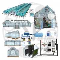 فروش طراحی ، ساخت و نصب انواع گلخانه خانگی در تهران در گروه سازنده - گلخانه باغ مدرن سالن صنعتی سوله انبار در یکمیوه