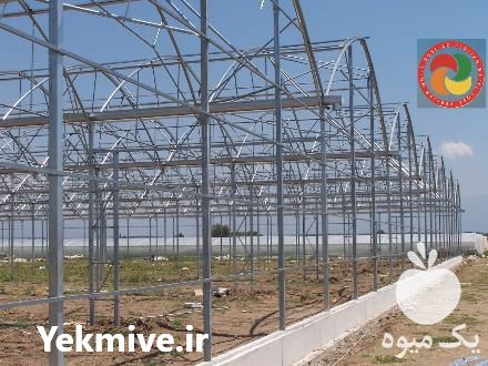 فروش گلخانه پلاستیکی گلخانه شیشه ای ساخت گلخانه پلی کربنات در گروه سازنده - گلخانه باغ مدرن سالن صنعتی سوله انبار در یکمیوه -عکس1