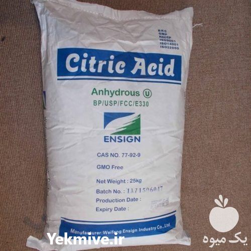 فروش انواع اسید سیتریک در تهران در گروه ادویه - ترشی کاری ادویه جات خشک در یکمیوه -عکس1