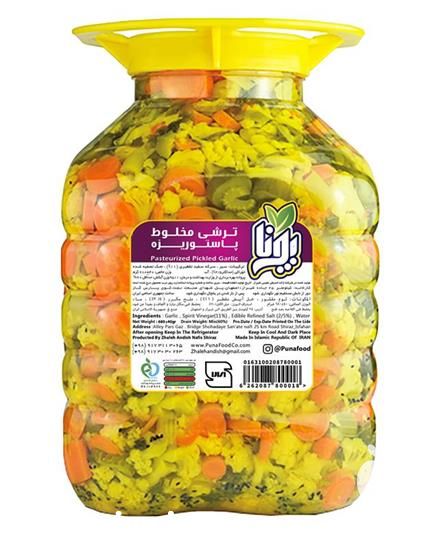 قیمت خرید ترشی لیته و مخلوط و میوه ای در شیراز در گروه محصولات ترشی - گل کلم مخلوط لیته هفت بیجار در یکمیوه -عکس1