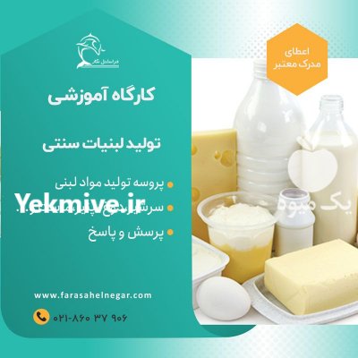 دوره آموزشی لبنیات سنتی در گروه مشاوره در یکمیوه -عکس1