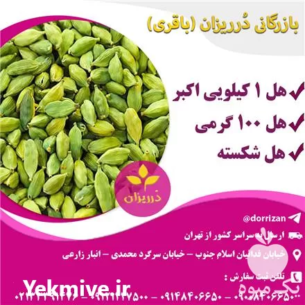 فروش هل اکبر بنفش و هل 100 گرمی و هل شکسته در تهران در گروه خرید و فروش گیاهان دارویی در یکمیوه -عکس1