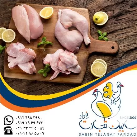خرید قطعه بندی گوشت مرغ سابین در تهران در گروه مرغ و خروس و بوقلمون و اردک قو قاز در یکمیوه -عکس1