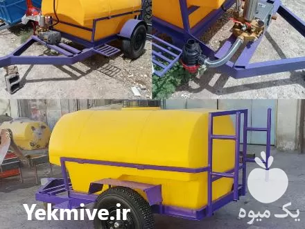 تانکر چرخدار فلزی تانکر سمپاش کششی در تهران در گروه خرید و فروش سمپاش در یکمیوه -عکس1