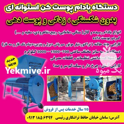 بادام پوست کن استوانه ای در سامان در گروه خرید و فروش بادام در یکمیوه -عکس1