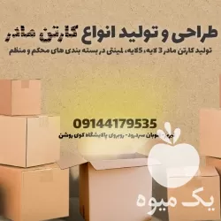 اجراء قبول سفارشات کارتن سازی جعبه در اردبیل در گروه خرید و فروش انواع بسته بندی کارتن در یکمیوه -عکس1