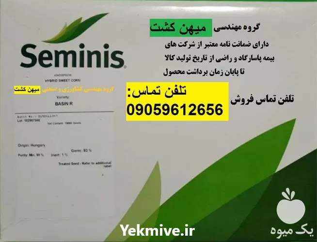 خرید بذر ذرت بسین آر سمینیس در اردبیل در گروه خرید و فروش بذر ذرت در یکمیوه -عکس1