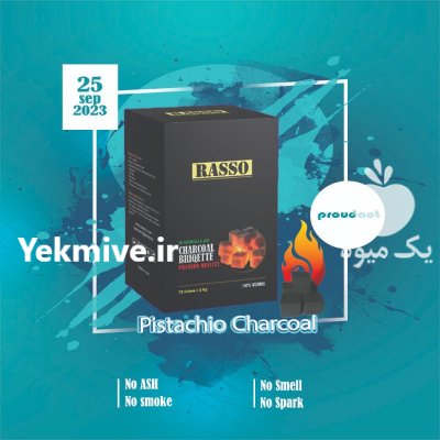 زغال حبه ای پسته رسو در قم در گروه خرید و فروش زغال فشرده در یکمیوه -عکس2