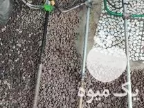 تراش باغ با دستگاه علفتراش در گروه خدمات باغبانی در یکمیوه -عکس1