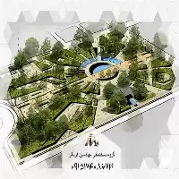 طراحی فضای سبز در گروه سازنده در یکمیوه