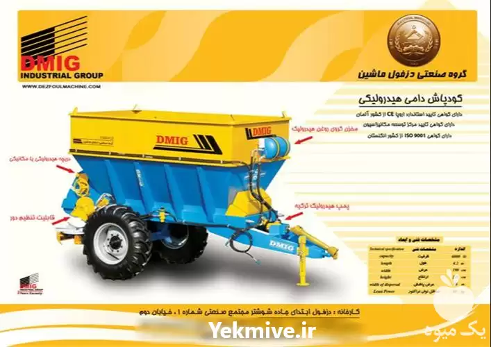 قیمت خرید کودپاش دامی هیدرولیکی در اهواز در گروه خرید و فروش دستگاه کودپاش در یکمیوه -عکس1