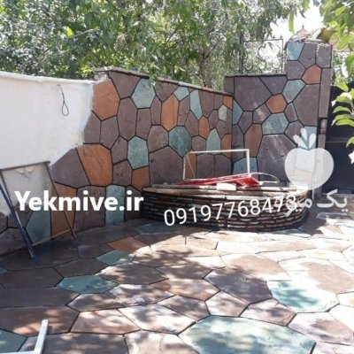 اجرای سنگ لاشه در آبسرد در گروه سازنده در یکمیوه -عکس3