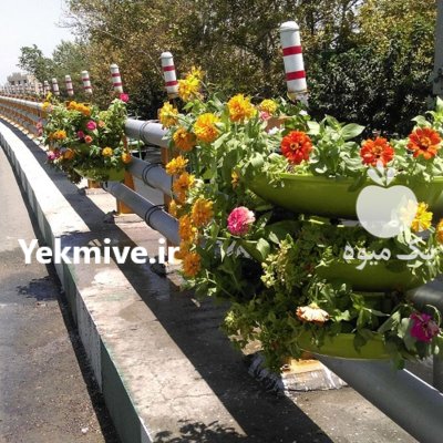 فلاورباکس خورجینی هیلدا نیم گرد گلدان پالونی در تهران در گروه خرید و فروش تجهیزات گلخانه در یکمیوه -عکس2