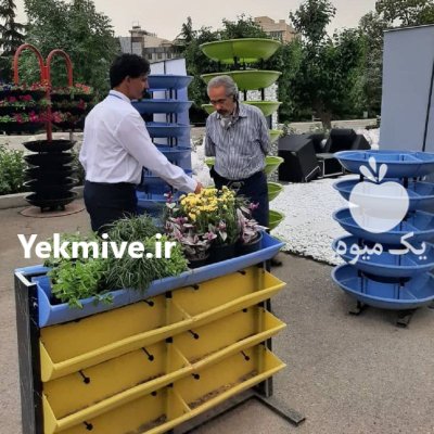 جدول طبیعی گلدان طبقاتی جدول گلدان در تهران در گروه خرید و فروش تجهیزات گلخانه در یکمیوه -عکس1