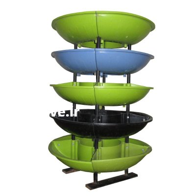 فلاورباکس طبقاتی هیلدا گلدان طبقاتی گرد در تهران در گروه خرید و فروش تجهیزات گلخانه در یکمیوه -عکس1