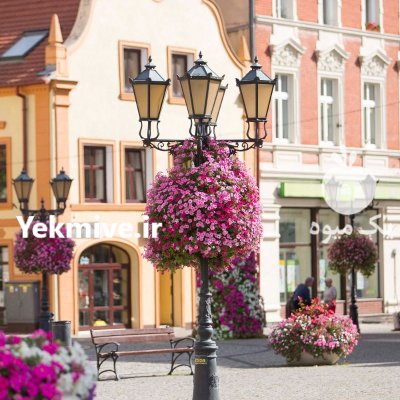 فلاورباکس پایه ستون هیلدا گلدان طبقاتی در تهران در گروه خرید و فروش تجهیزات گلخانه در یکمیوه -عکس1