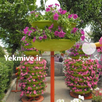 فلاورباکس پایه ستون هیلدا گلدان طبقاتی در تهران در گروه خرید و فروش تجهیزات گلخانه در یکمیوه -عکس4
