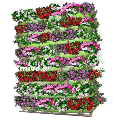 گلدان طبقاتی فلاورباکس شهری طبقاتی مستطیل در تهران در گروه خرید و فروش تجهیزات گلخانه در یکمیوه -عکس2