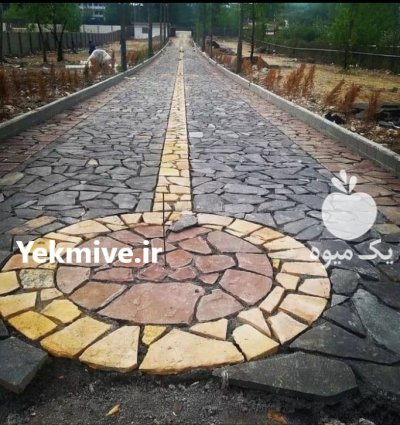 اجرای سنگ لاشه در گروه سازنده در یکمیوه -عکس2