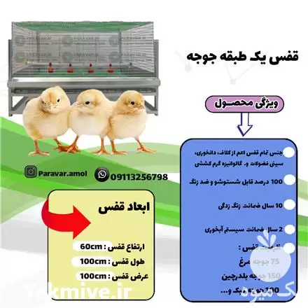 قیمت خرید قفسهای صنعتی در آمل در گروه مرغ و خروس و بوقلمون و اردک قو قاز در یکمیوه -عکس1