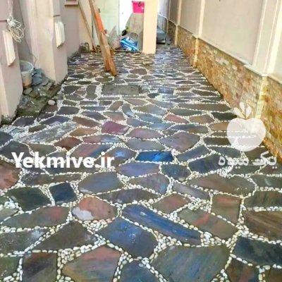 اجرای سنگ لاشه شماره تماس در گروه سازنده در یکمیوه -عکس1