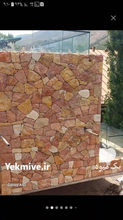 اجرای سنگ لاشه شماره تماس در گروه سازنده در یکمیوه -عکس4
