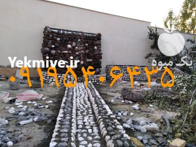 اجرای سنگ لاشه اجرای سنگ مالون در گروه سازنده در یکمیوه -عکس4