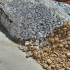 اجرای سنگ لاشه شماره تماس در باغستان در گروه سازنده در یکمیوه