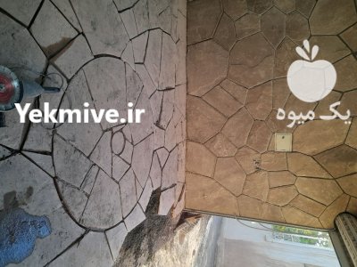 اجرای سنگ لاشه شماره تماس در گروه سازنده در یکمیوه -عکس2