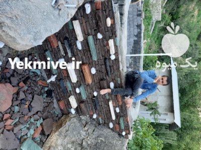 اجرای سنگ لاشه در گروه سازنده در یکمیوه -عکس2