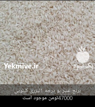 برنج عنبر بو درجه یک لیزری در اهواز در گروه خرید و فروش برنج در یکمیوه -عکس1