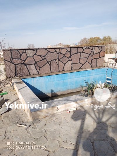 اجرای سنگ لاشه سنگ ورقه ای در تهران در گروه سازنده در یکمیوه -عکس2