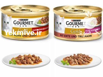 خرید کنسرو پته گورمت مخصوص گربه در کرج در گروه حیوانات خانگی در یکمیوه -عکس1
