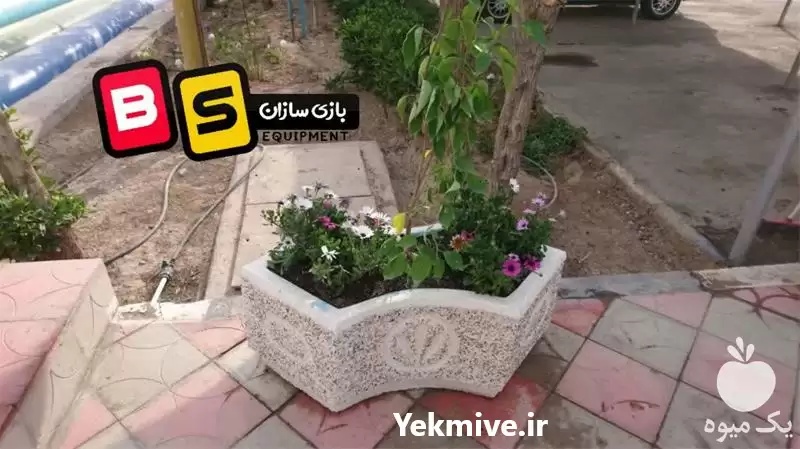 فروش گلدان سیمانی بتنی شهری پارکی در مشهد در گروه خرید و فروش گیاهان زینتی در یکمیوه -عکس1