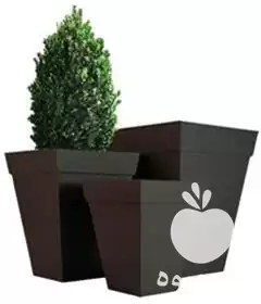 فروش گلدان های بزرگ فایبرگلاس ذوزنقه در کرج در گروه خرید و فروش گلدان در یکمیوه -عکس1