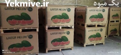 باکس پالت کارتنی هندوانه صادراتی در گروه خرید و فروش انواع بسته بندی کارتن در یکمیوه -عکس1