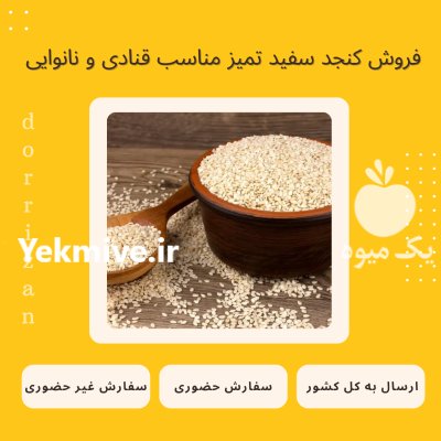 فروش کنجد سفید فروش کنجد بدون در ری  در گروه خرید و فروش دانه های روغنی در یکمیوه -عکس1