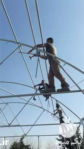 طراحی ساخت گلخانه احداث گلخانه پوشش در گروه سازنده در یکمیوه -عکس1