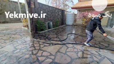 اجرای محوطه سازی سنگی با بهترین در تهران در گروه سازنده در یکمیوه -عکس4