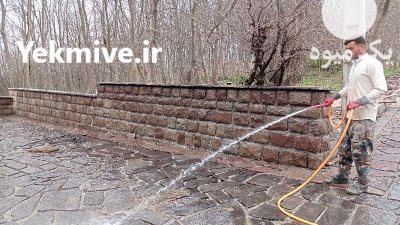 نصب سنگ لاشه در آبعلی در گروه سازنده در یکمیوه -عکس1
