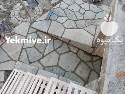 اجرای سنگ مالون سنگ لاشه سنگ در گروه سازنده در یکمیوه -عکس2